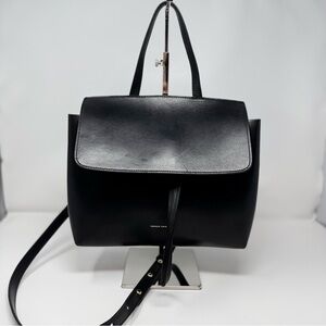 Mansur Gavriel Black Vegetable Tanned Leather Lady Bag black